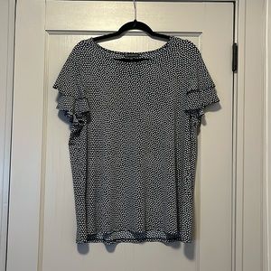 Adriana Papell Polka Dot Blouse
